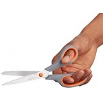 AmazonBasics Multipurpose, Comfort Grip, Titanium Fused, Stainless Steel Office Scissors - Pack of 3