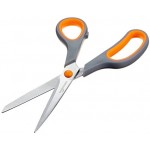 AmazonBasics Multipurpose, Comfort Grip, Titanium Fused, Stainless Steel Office Scissors - Pack of 3