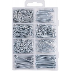 Qualihome Hardware Nail Assortment Kit, Includes Finish, Wire, Common, Brad and Picture Hanging Nails