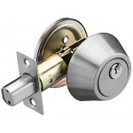 Berlin Modisch Dummy Lever Door Handle [Pack of Two] for Closets with a Satin Nickel Finish, Single Side, Non-Turning with a Door Bumper Wall Protectors