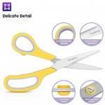 Scissors, Taotree 8" Multipurpose Scissor Bulk Pack of 5, Stainless Steel Sharp Scissors for Office Home General Use, High/Middle School Classroom Class Teacher Student Older Kids Scissors Supplies