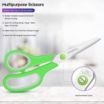 Scissors, Taotree 8" Multipurpose Scissor Bulk Pack of 5, Stainless Steel Sharp Scissors for Office Home General Use, High/Middle School Classroom Class Teacher Student Older Kids Scissors Supplies