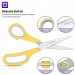 Scissors, Taotree 8" Multipurpose Scissor Bulk Pack of 5, Stainless Steel Sharp Scissors for Office Home General Use, High/Middle School Classroom Class Teacher Student Older Kids Scissors Supplies