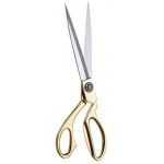 10.5'' Gold Fabric Scissors Stainless Steel sharp Tailor Scissors clothing scissors Professional Heavy Duty Dressmaking Shears Sewing Tailor