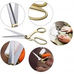 10.5'' Gold Fabric Scissors Stainless Steel sharp Tailor Scissors clothing scissors Professional Heavy Duty Dressmaking Shears Sewing Tailor