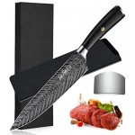 LaTim's Chef Knife 8 Inch Professional,Japanese Kitchen Cooking Knives with German High Carbon Stainless Steel 4116 and Ergonomic Handle,Finger Guard and Sharp Knife for Gift Box